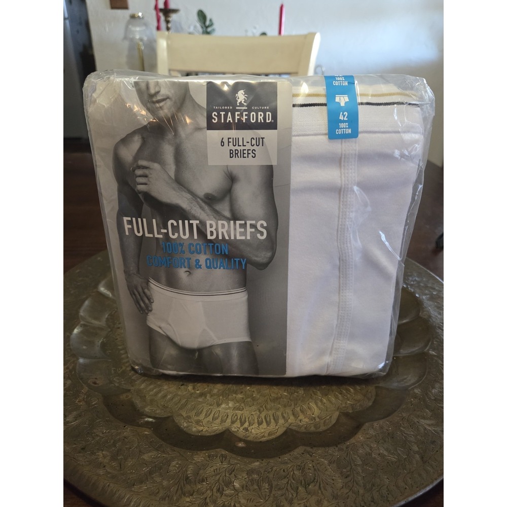 Mens Stafford Full Cut Briefs 42